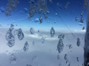 Through a window at Jungfraujoch